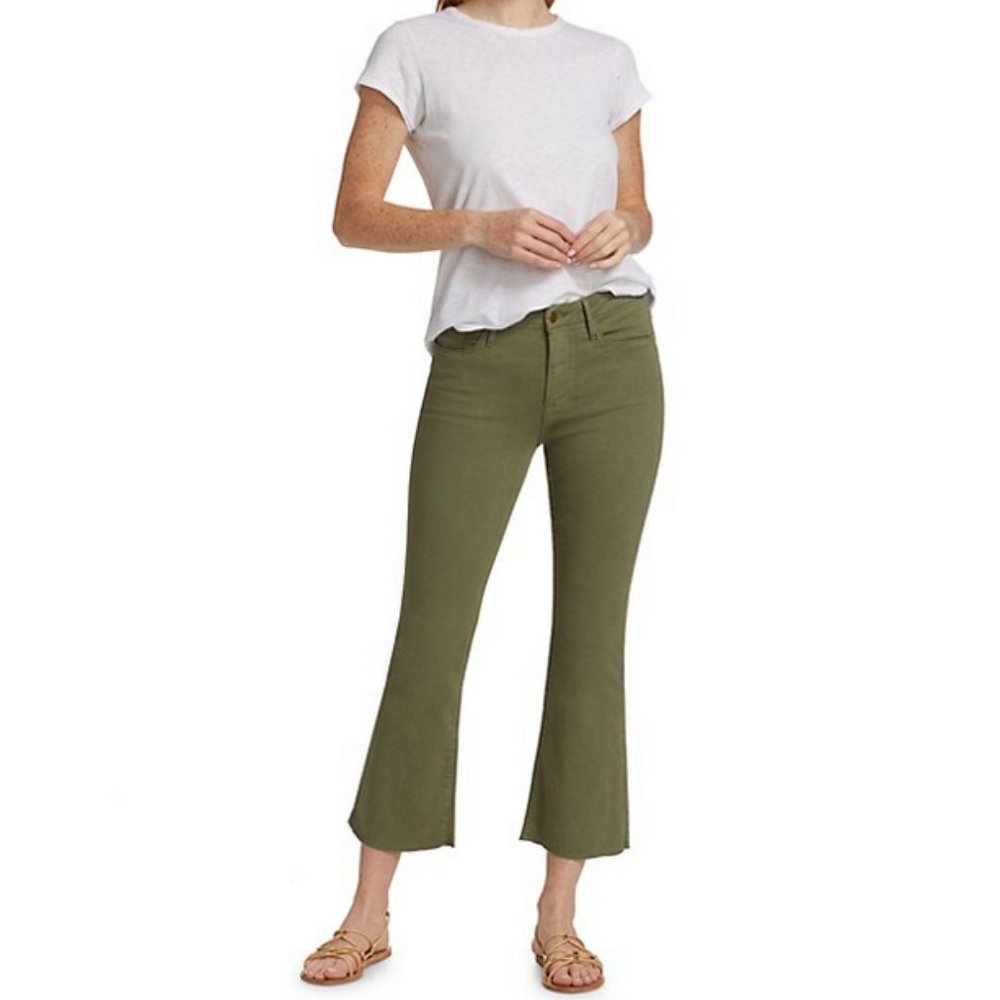 FRAME Woman Le Crop Mini Mid Rise Bootcut Size: 30